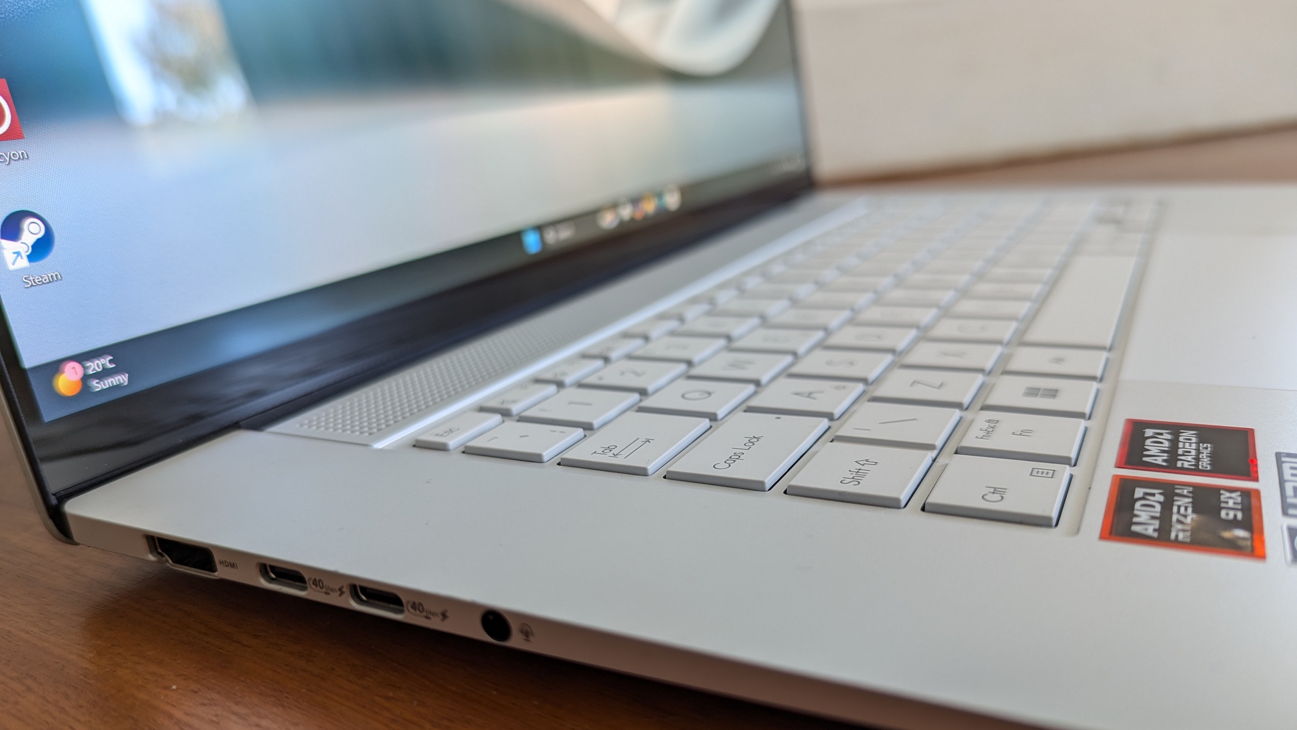 The Asus Zenbook S16 on a desk