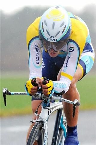 Alberto Contador (Astana) in his winning ride of 11:05.