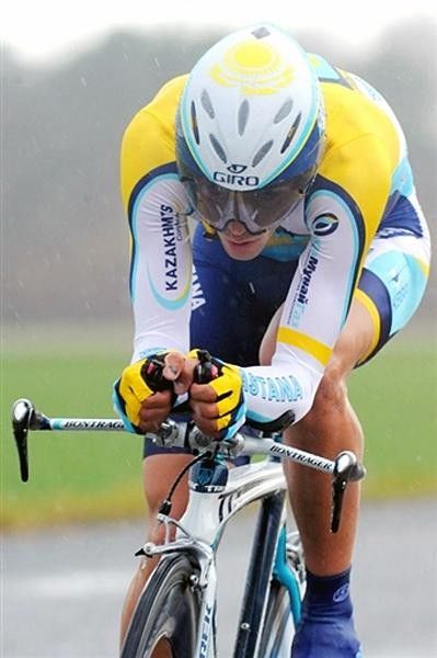 Alberto Contador (Astana) during his winning ride