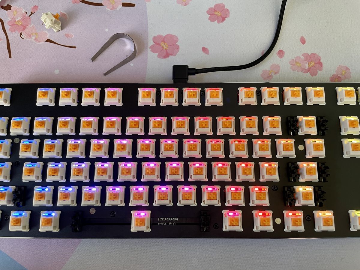 Glorious Gmmk Glorious Panda Switches Lit Up