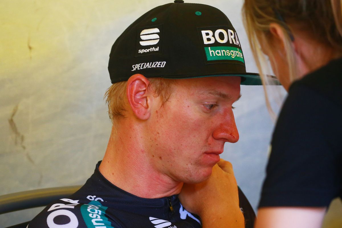 No joy for Pascal Ackermann after being declared stage winner