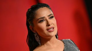 Salma Hayek attends the 2024 Vanity Fair Oscar Party Hosted By Radhika Jones at Wallis Annenberg Center for the Performing Arts on March 10, 2024 in Beverly Hills, California