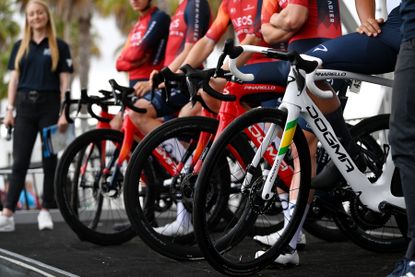 Pinarello Dogma F bikes of Team Ineos Grenadiers