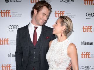 Chris Hemsworth amd Elsa Pataky on the red carpet