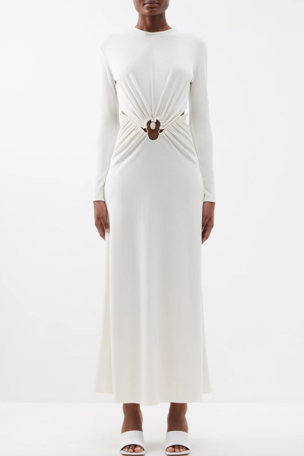 Autummn/Winter 2023 trends: Christopher Esber Quartz ruched ribbed jersey dress