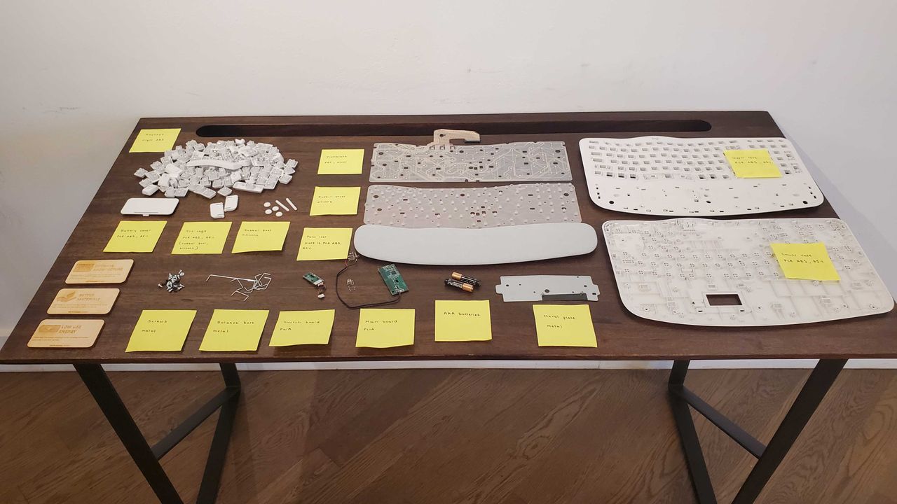 taken apart keyboard