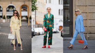 street style influencers wearing co-ords