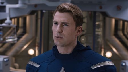 Cap looking annoyed in the first Avengers movie. 