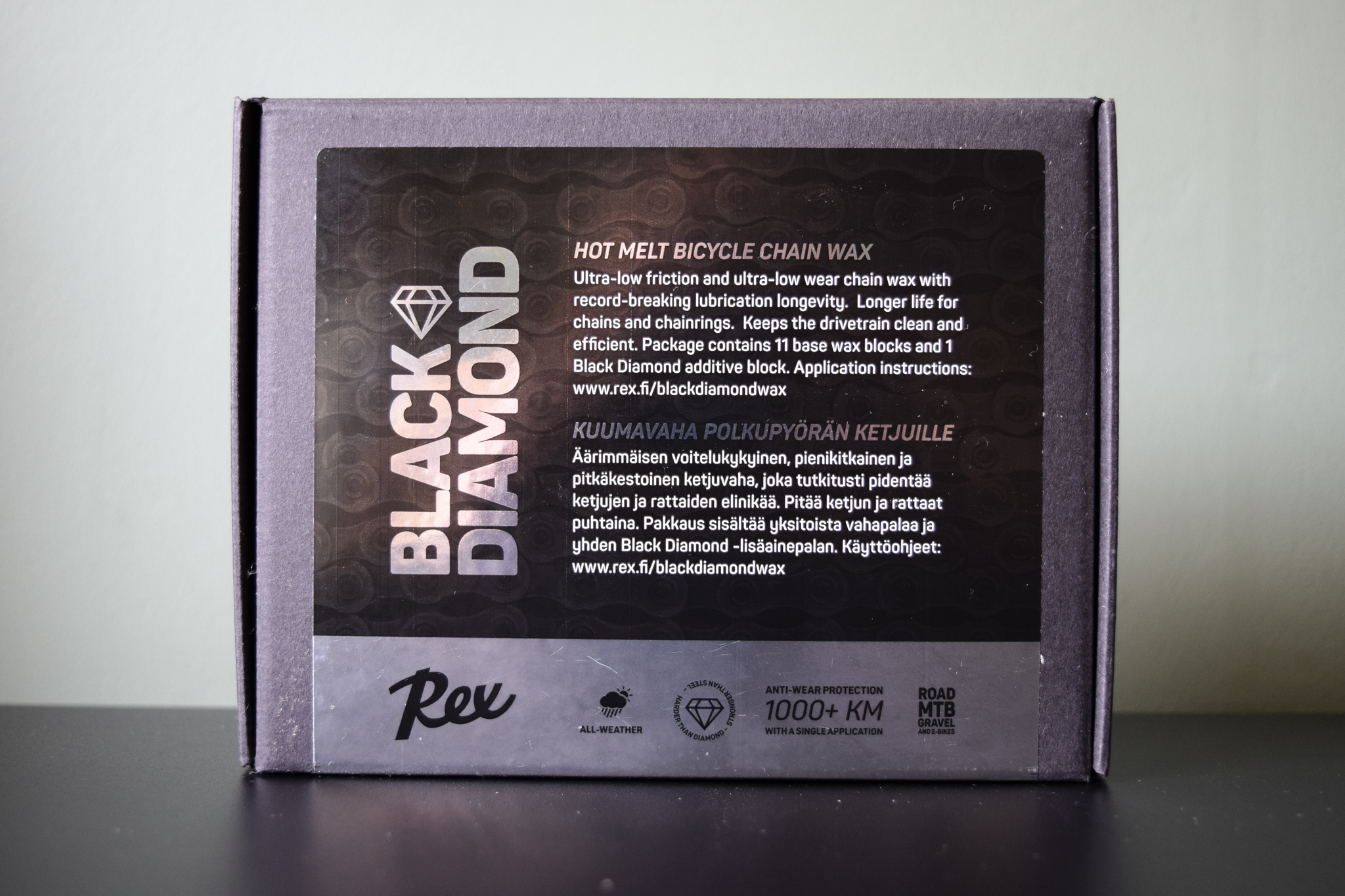 A box of Rex Black Diamond wax