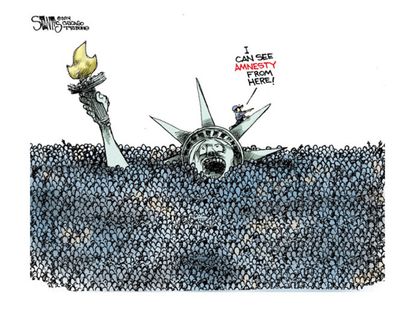 Political cartoon immigration