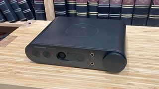 Austrian Audio Full Score One headphone amp on desk