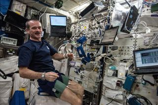 Astronaut Chris Hadfield was onboard the International Space Station in 2012 and 2013 as part of Expedition 34 and Expedition 35, and served as ISS commander during Expedition 35.