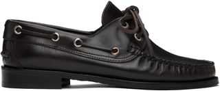 Brown Harris Calfskin Loafers