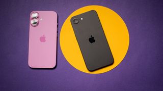 Apple iPhone 16e review against colorful background