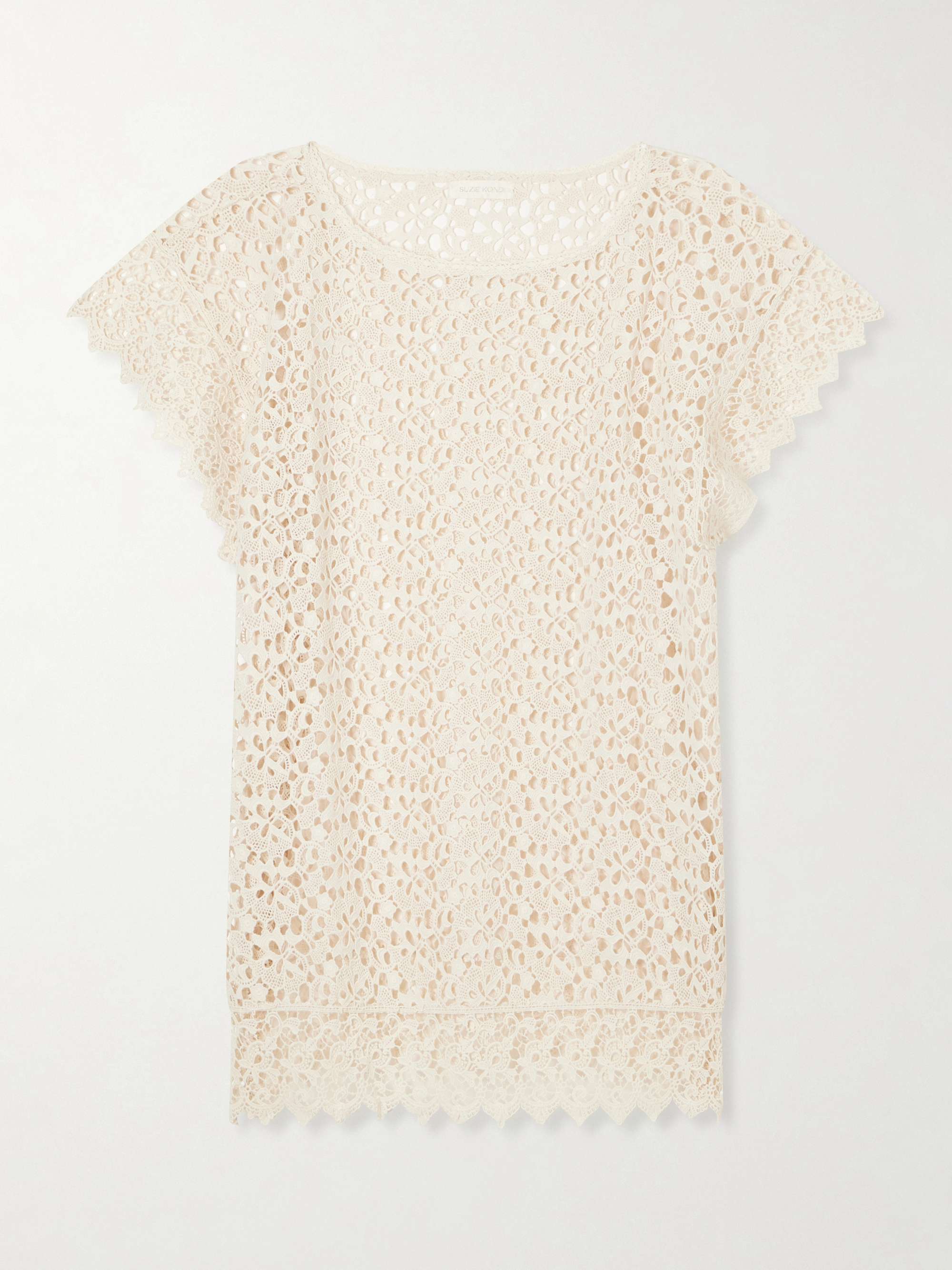 Kristina Crocheted Cotton Mini Dress