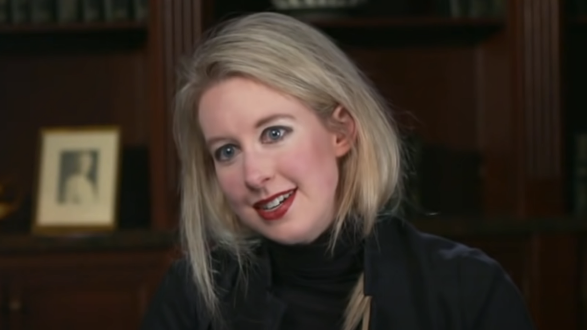 Elizabeth Holmes screenshot from CBS Mornings interview