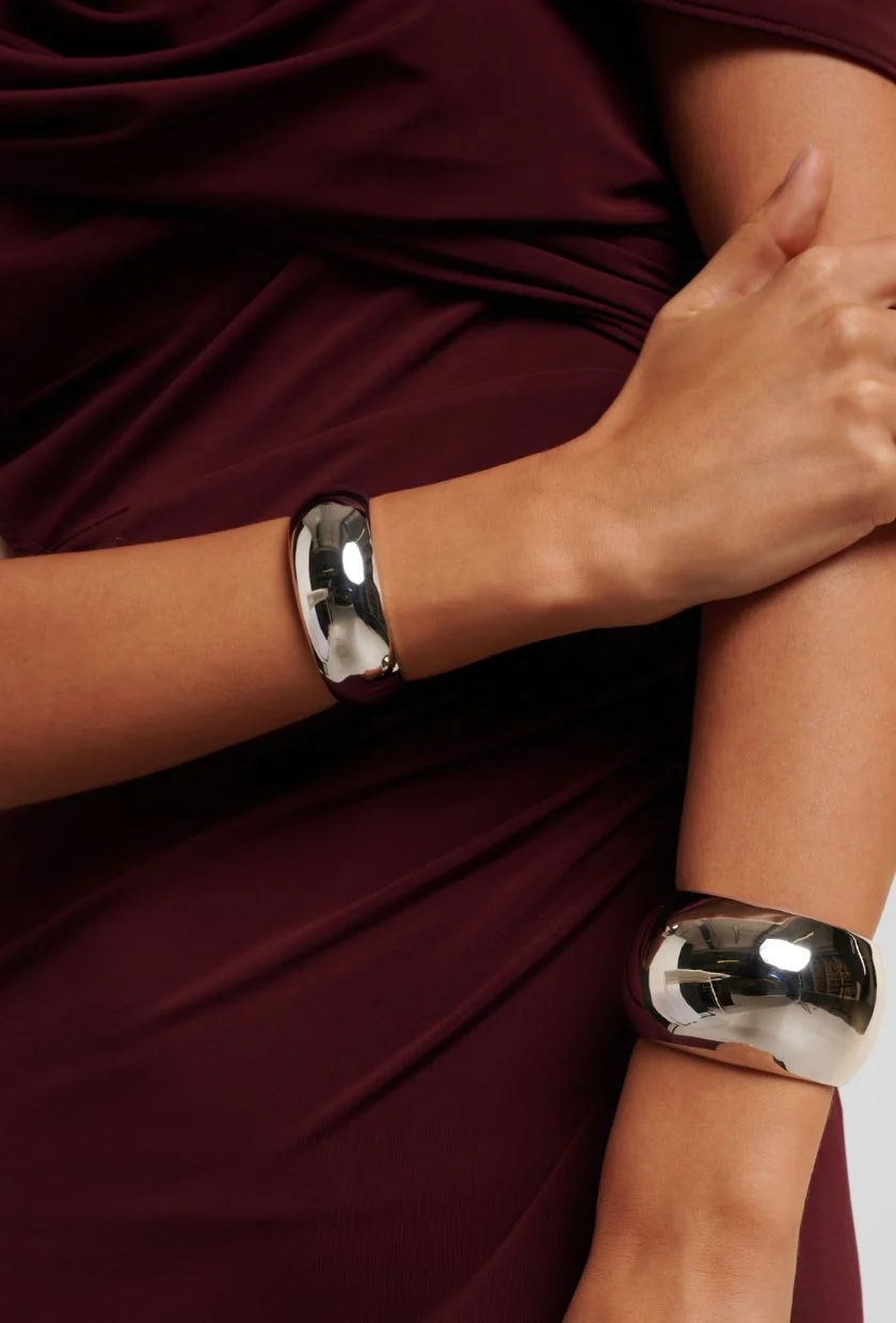 Jennifer Fisher, Puffy 10kt Rhodium-Plated Brass Cuff