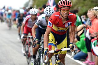 Alberto Contador attacks on stage fifteen of the 2014 Tour of Spain