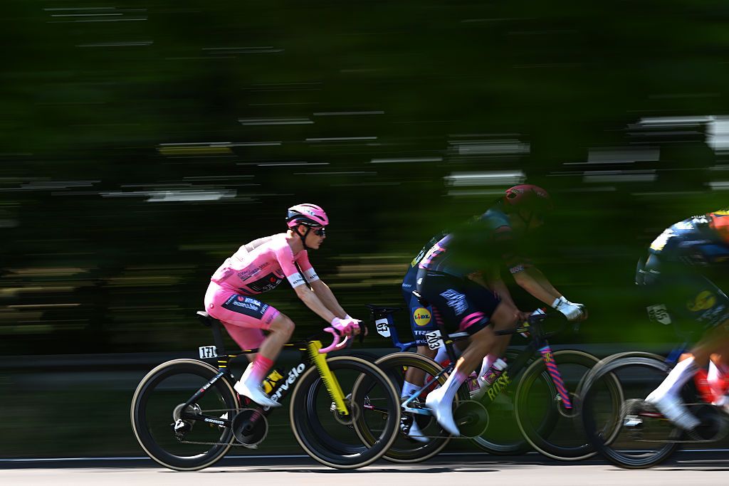 Giro d'Italia: stage 15 neutralised for GC in final lap as Jonas Vingegaard amongst in-race protest over safety conditions