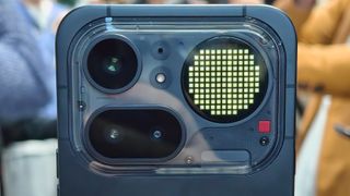 A complex phone camera cluster