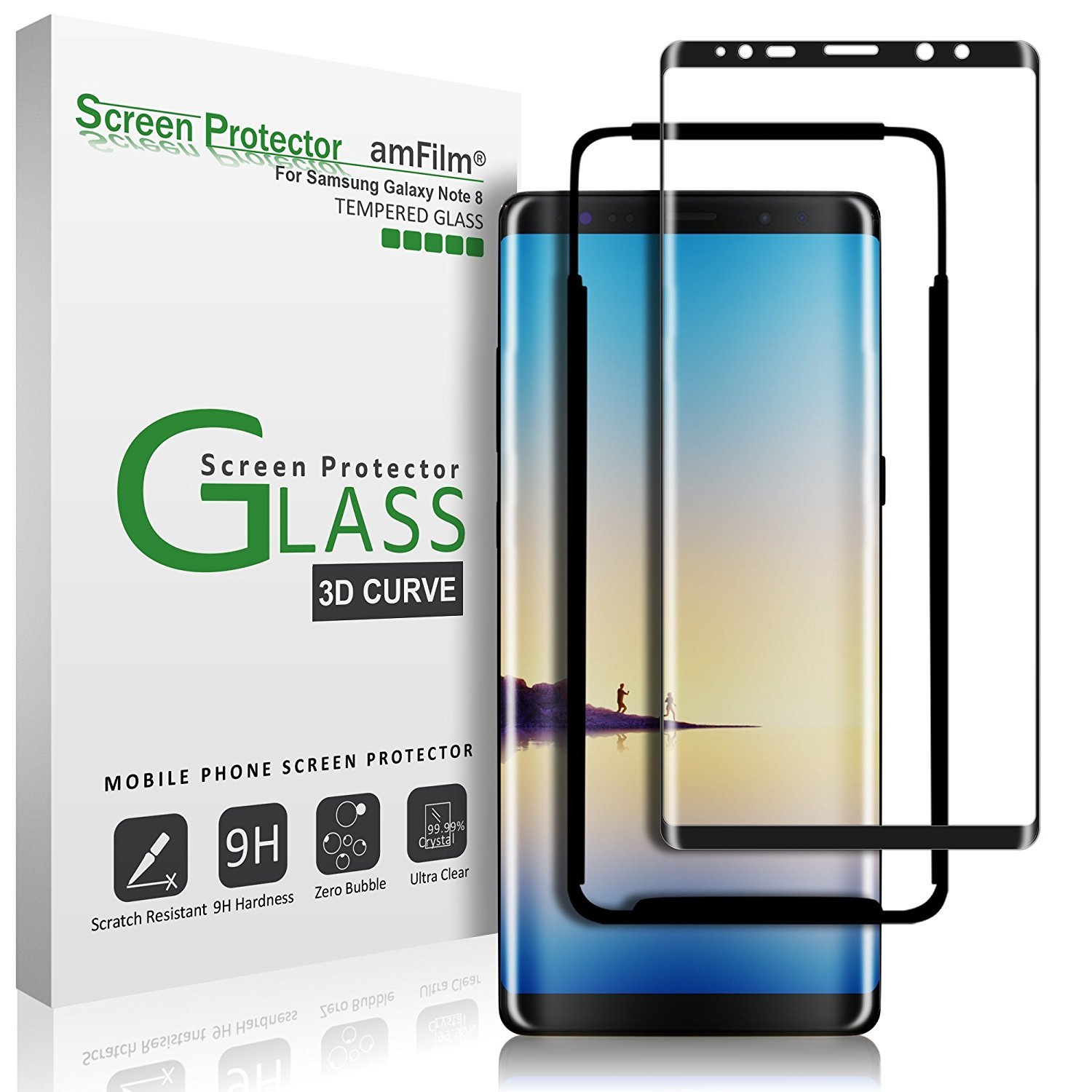 Glass Note. НГС Screen Protector. Anti-Scratch Curved film Tempered Glass.