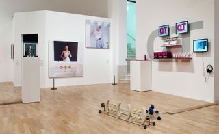 exhibition interior with Themes of online identity