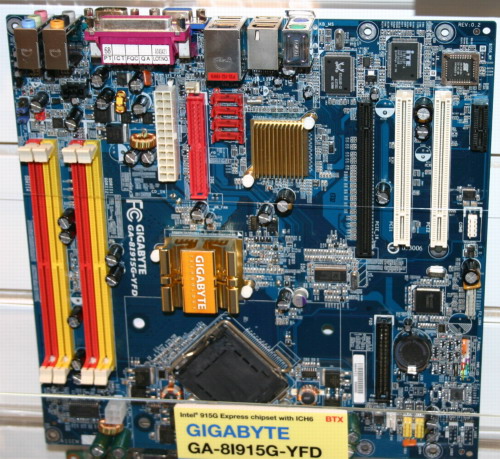 Gigabyte BTX motherboard