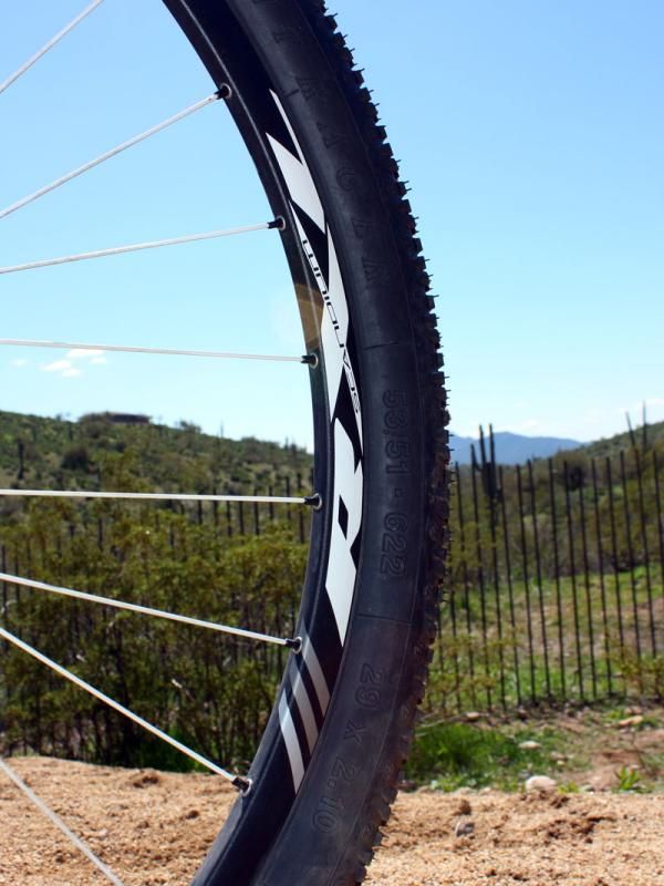 The included Bontrager Race X Lite wheels use scandium-enhanced alloy rims