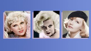 1930s iconic makeup looks collage of mae west jean harlow greta garbo