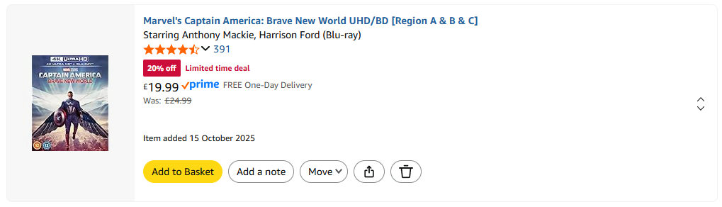 captain america 4 amazon wish list