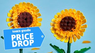 Two Lego sunflowers