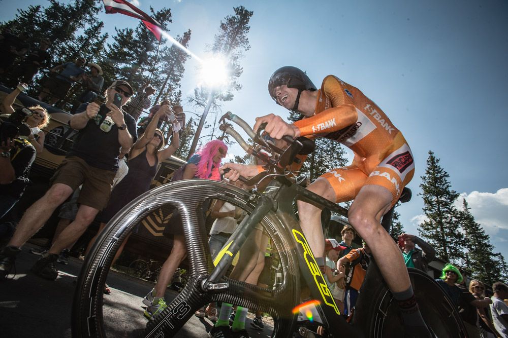 Rob Squire (Hincapie) held onto the most aggressive jersey for todays stage