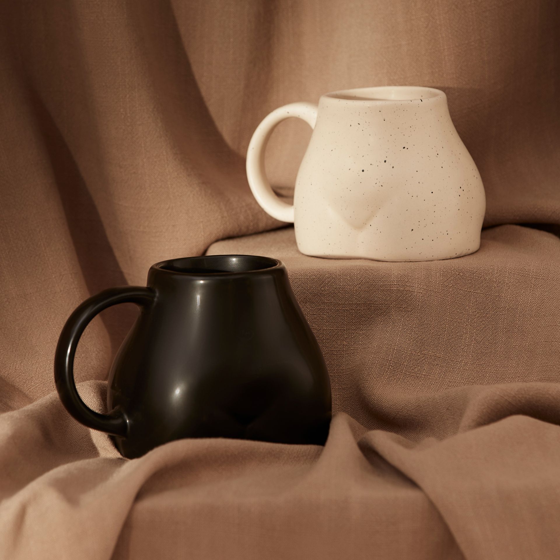 Black and white mugs