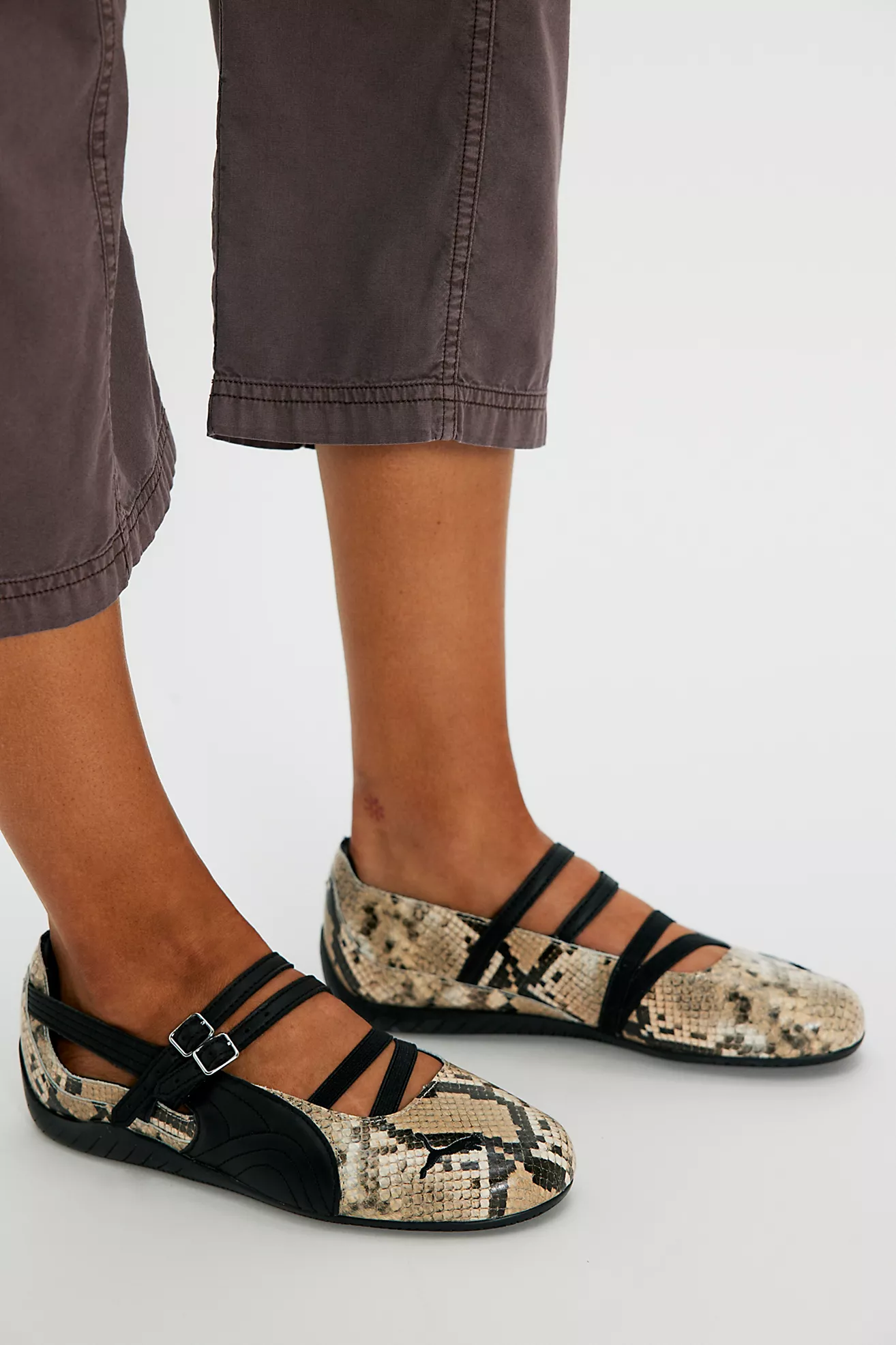 Puma Speedcat Snake Print Ballet Sneakers
