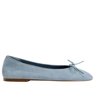 Zara Suede Ballet Flats