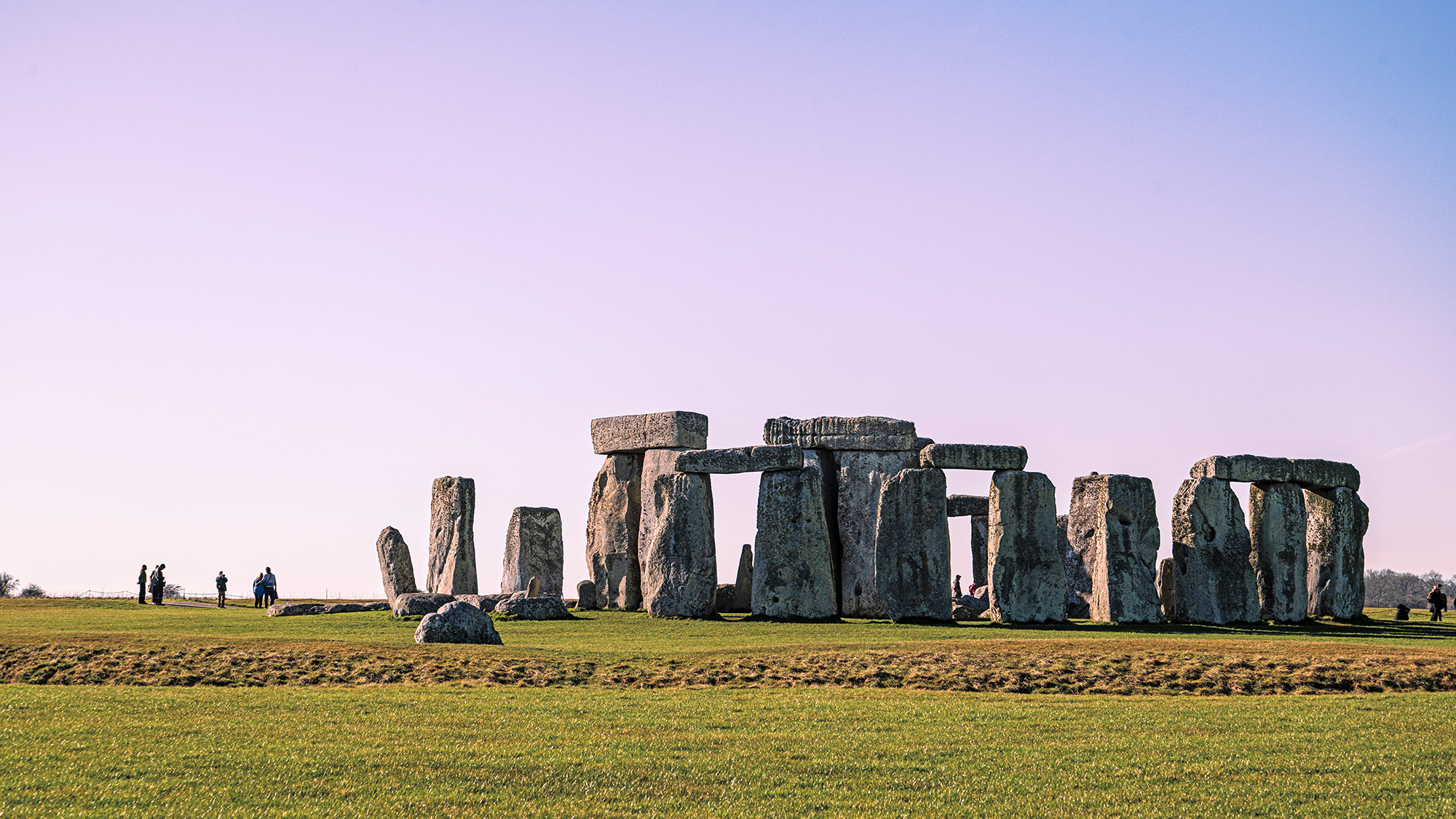 Late afternoon sunshine at Stonehenge