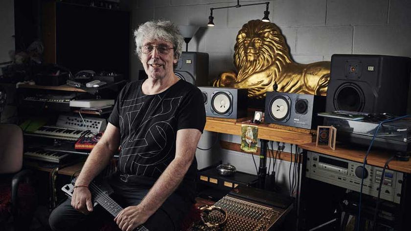Steve Hillage in the studio