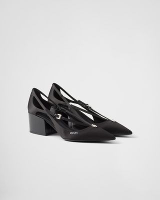 Prada, Satin Cut-Out Pumps