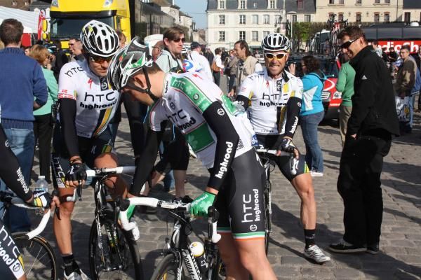 Matt Brammeier and Bernhard Eisel are two of HTC-Highroad's strong men.