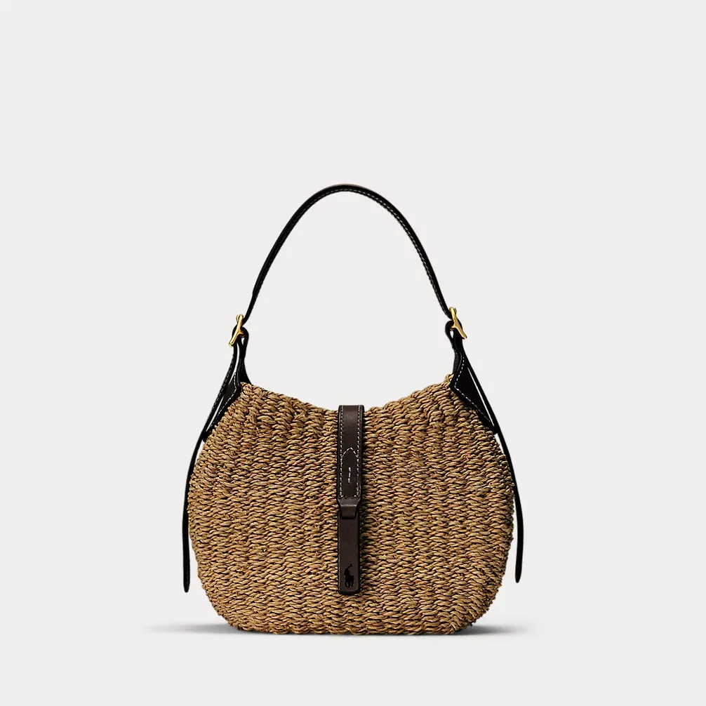 Polo Id Raffia Small Shoulder Bag
