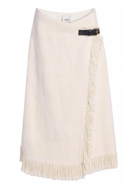 Isabel Marant, Galla Cotton-Linen Midi-Skirt