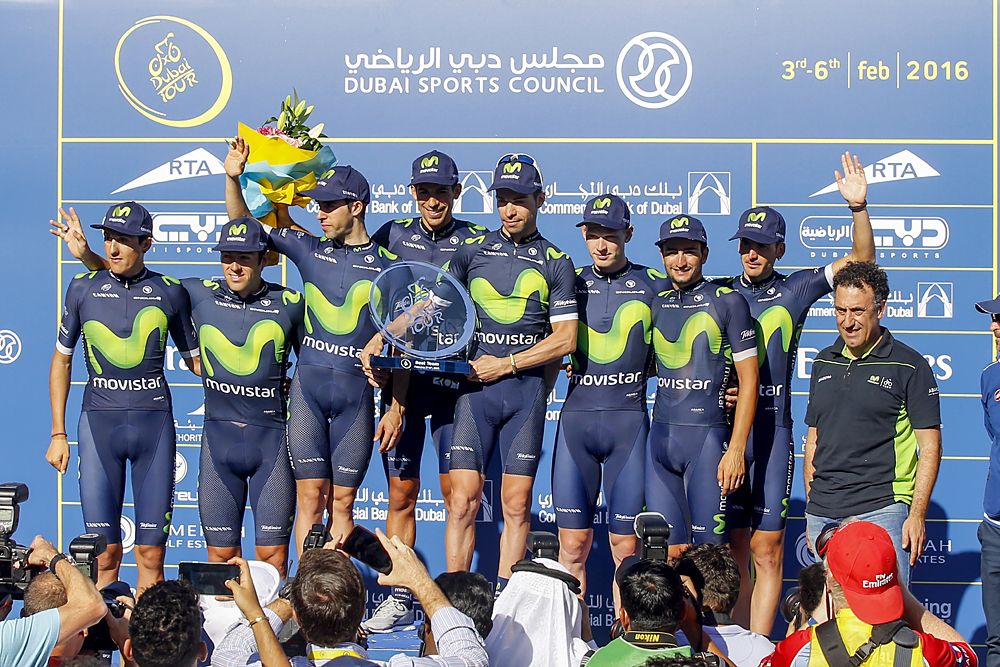 Movistar wins best team at Dubai Tour 2016