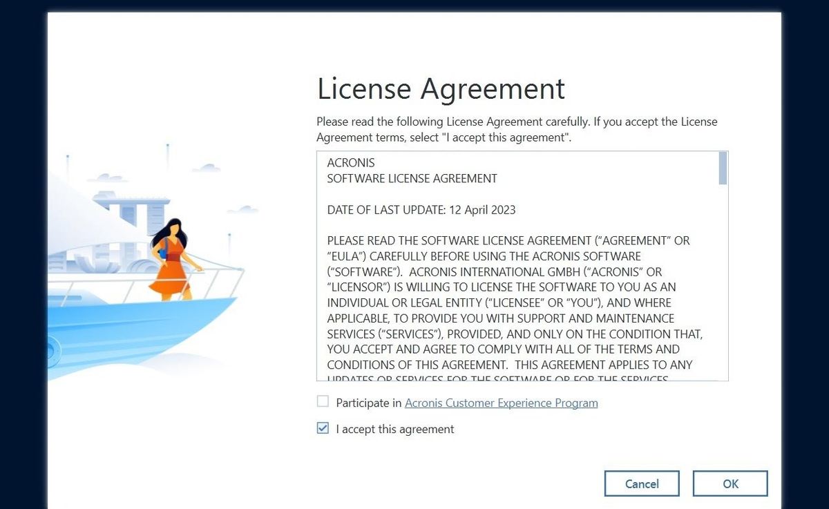Acronis Cyber Protect Home Office app screen shot