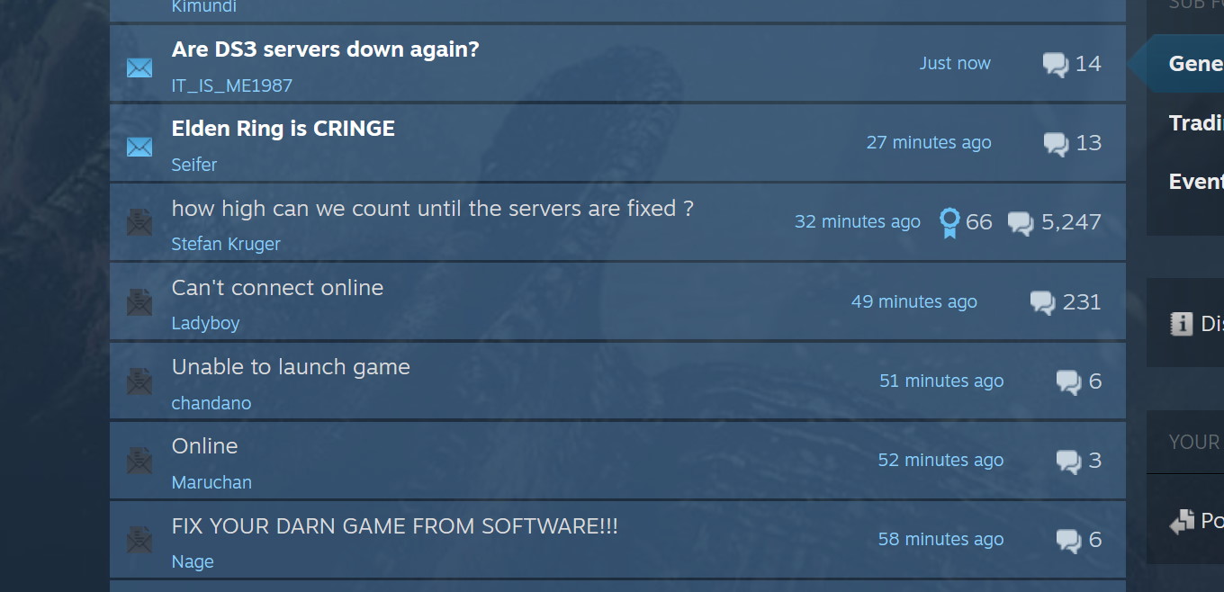 Forum de discussion Dark Souls 3 Steam