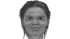 The facial approximation of a woman who lived more than 13,000 years ago in what is now Thailand.