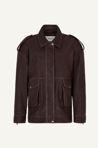 Dukie brown leather jacket