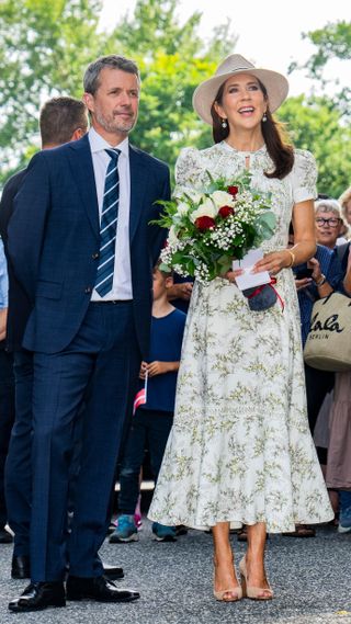 King Frederik X of Denmark and Queen Mary of Denmark arrive in Gråsten