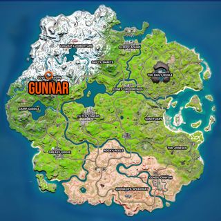 Fortnite Gunnar location map