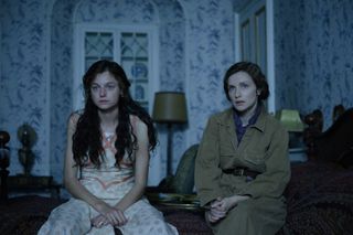 (L to R) Emma Corrin as Lady Constance and Faye Marsay as Hilda