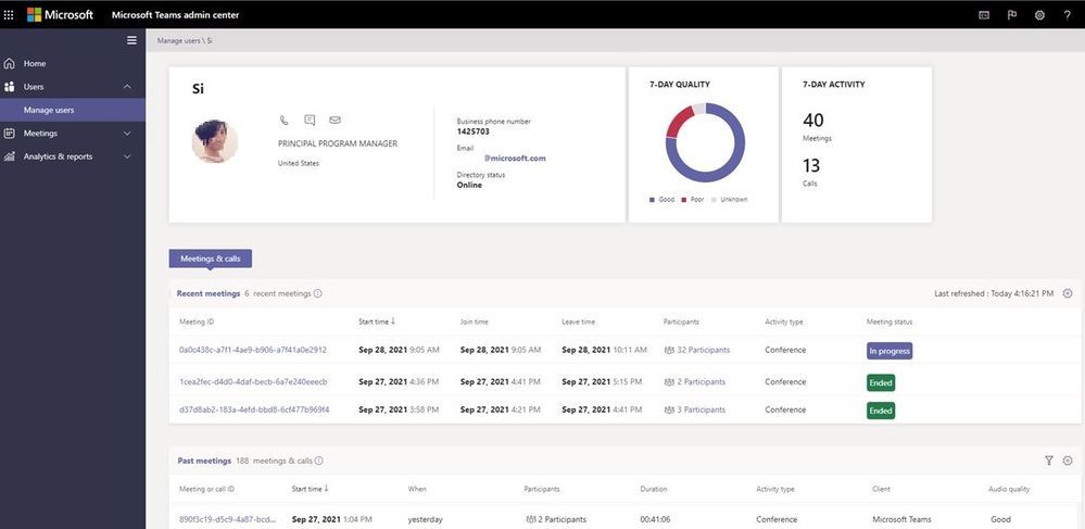Teams Analytics Dashboard